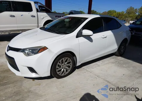 2016 Toyota Corolla Le from USA, damaged, VIN 5YFBURHEXGP520367